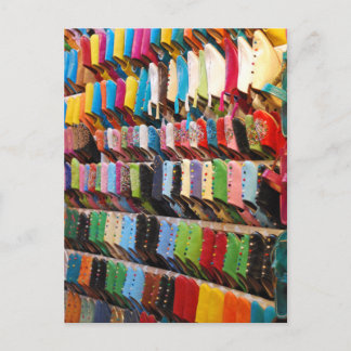 Marokkaanse schoenen briefkaart