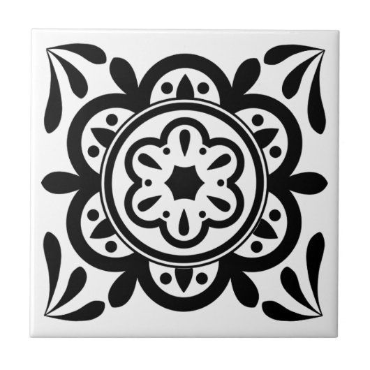 Marokkaanse Sjabloon Tegeltje (Voorkant)