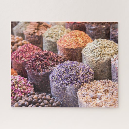 Marokkaanse Soep Dried Flowers & Spices Display Legpuzzel (Horizontaal)