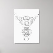 Marokkaanse stampers Berber 1 Canvas Afdruk (Voorkant)