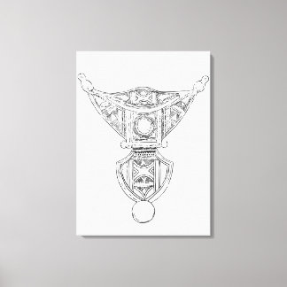 Marokkaanse stampers Berber 1 Canvas Afdruk