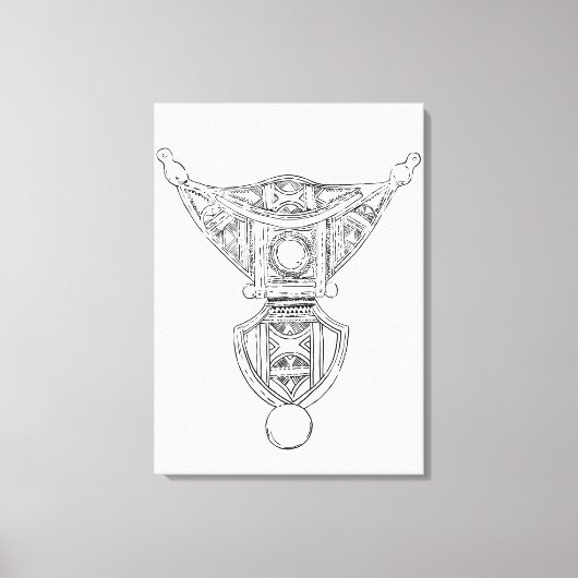 Marokkaanse stampers Berber 1 Canvas Afdruk (Voorkant)