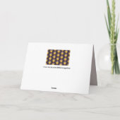 Marokkaanse stijl geometrisch wenskaart kaart (Achterkant)