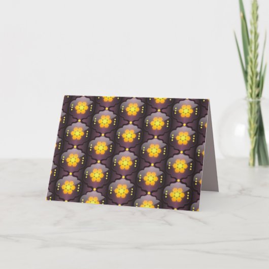 Marokkaanse stijl geometrisch wenskaart kaart (Voorkant)