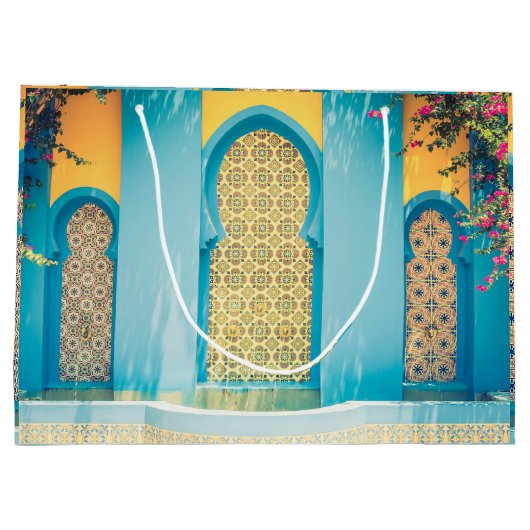 Marokkaanse stijl - Gift Bag Groot Cadeauzakje (Achterkant)