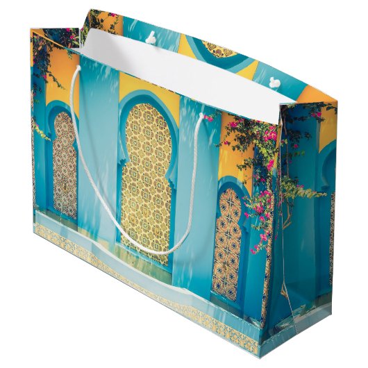 Marokkaanse stijl - Gift Bag Groot Cadeauzakje (Achterkant Gekanteld)
