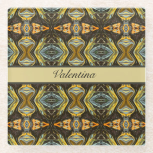 Marokkaanse stijl marmer aanpasbaar glazen onderzetter