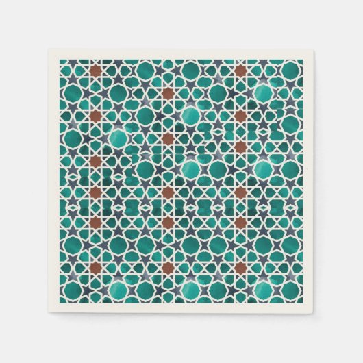 Marokkaanse stijl papier servet (Voorkant)