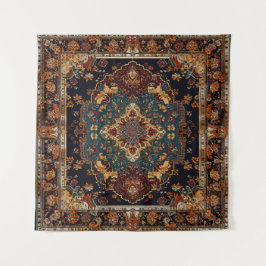 Marokkaanse stijl rood blauw wandkleed