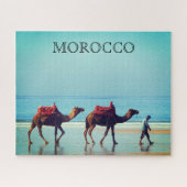 marokkaanse strandkamelen legpuzzel (Horizontaal)