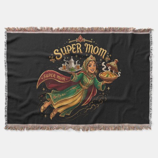 Marokkaanse Supermama - Moederdag Geschenk Deken (Voorkant)