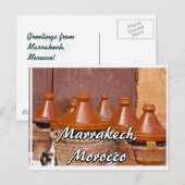 Marokkaanse tak briefkaart (Voorkant / Achterkant)
