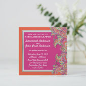 Marokkaanse tangerine- en Fuchsia-weddenschappen Kaart (Staand voorkant)