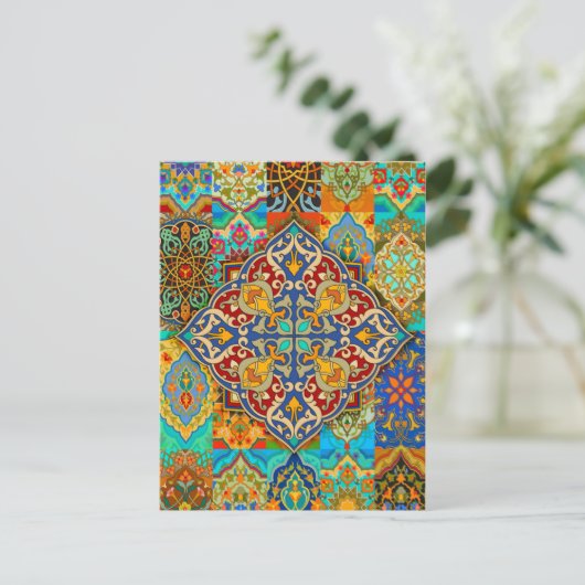 Marokkaanse Tegel Briefkaart (Staand voorkant)
