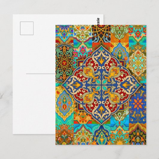 Marokkaanse Tegel Briefkaart (Voorkant / Achterkant)