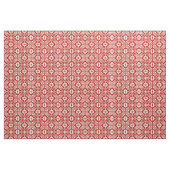 Marokkaanse tegel - diep rood en wit stof (Yard (91,4 cm))