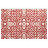 Marokkaanse tegel - diep rood en wit stof (Fat Quarter)