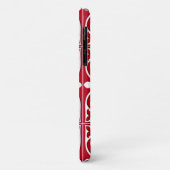 Marokkaanse tegel - donkerrood en wit Case-Mate iPhone case (Achterkant/links)