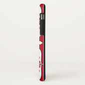 Marokkaanse tegel - donkerrood en wit Case-Mate iPhone case (Achterkant/links)