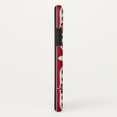 Marokkaanse tegel - donkerrood en wit Case-Mate iPhone case (Achterkant/rechts)