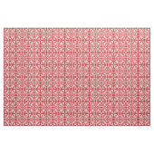 Marokkaanse tegel - donkerrood en wit stof (Yard (91,4 cm))