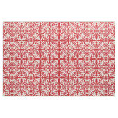 Marokkaanse tegel - donkerrood en wit stof (Fat Quarter)