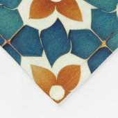 Marokkaanse tegel fleece deken (Hoek)