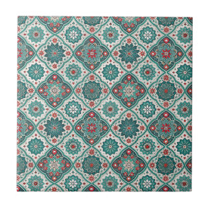 Marokkaanse tegel geometrisch bloemmotief mandala tegeltje