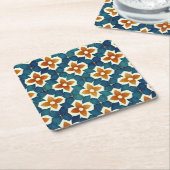 Marokkaanse tegel kartonnen onderzetters (Schuin)