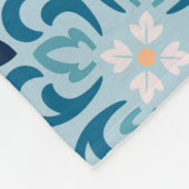 Marokkaanse Tegel/Kilt Patroon Fleece Deken (Hoek)