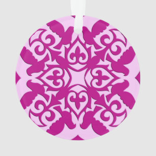 Marokkaanse tegel - magenta en roze ornament