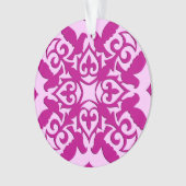 Marokkaanse tegel - magenta en roze ornament (voorkant)