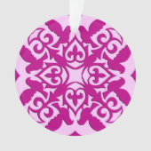 Marokkaanse tegel - magenta en roze ornament (voorkant)