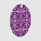 Marokkaanse tegel - paars en orchidee ornament (voorkant)