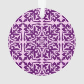 Marokkaanse tegel - paars en orchidee ornament (achterkant)