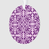 Marokkaanse tegel - paars en orchidee ornament (voorkant)