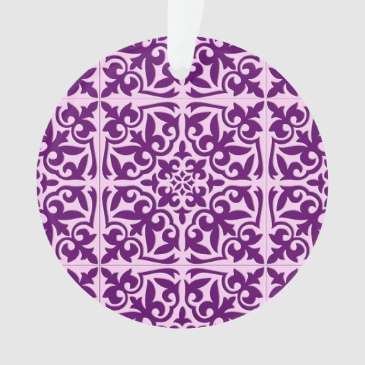Marokkaanse tegel - paars en orchidee ornament (voorkant)