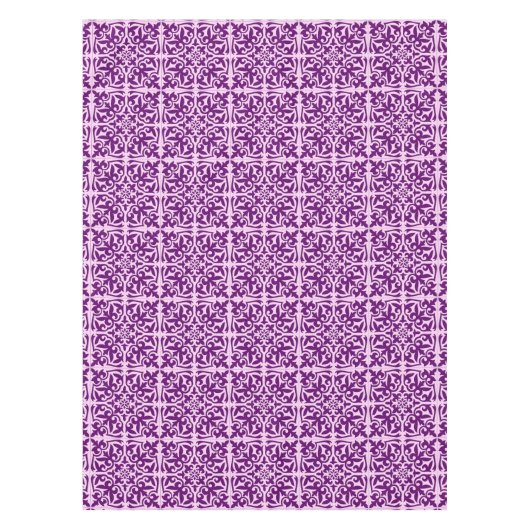 Marokkaanse tegel - paars en orchidee tafelkleed (Voorkant)