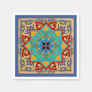 Marokkaanse Tegel partij servetten