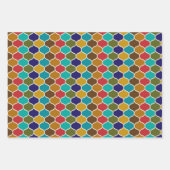 Marokkaanse tegel patronen, ster, langwerpig, arab inpakpapier vel (Voorkant 3)