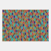 Marokkaanse tegel patronen, ster, langwerpig, arab inpakpapier vel (Voorkant 2)