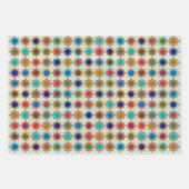 Marokkaanse tegel patronen, ster, langwerpig, arab inpakpapier vel (Voorkant)