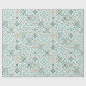 Marokkaanse tegel patroon cadeau inpakpapier (Vlak)