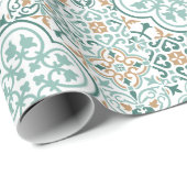 Marokkaanse tegel patroon cadeau inpakpapier (Rol Hoek)