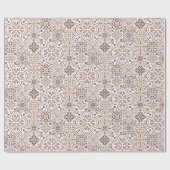 Marokkaanse tegel patroon cadeau inpakpapier (Vlak)