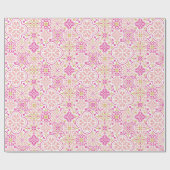 Marokkaanse tegel patroon cadeau inpakpapier (Vlak)