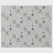 Marokkaanse tegel patroon cadeau inpakpapier (Vlak)