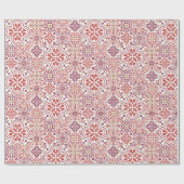 Marokkaanse tegel patroon cadeau inpakpapier (Vlak)