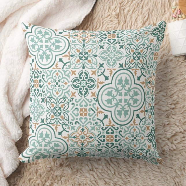 Marokkaanse tegel patroonwerpkussen kussen (Deken)