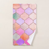 Marokkaanse Tegel Pattern Bath Towel Set Bad Handdoek (Handdoek)